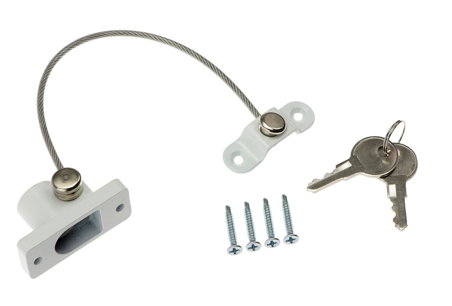 Kindersichere Fenstersicherung mit doppelseitigem Klebeband