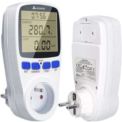 Compteur d'énergie avec affichage et alarme de surcharge