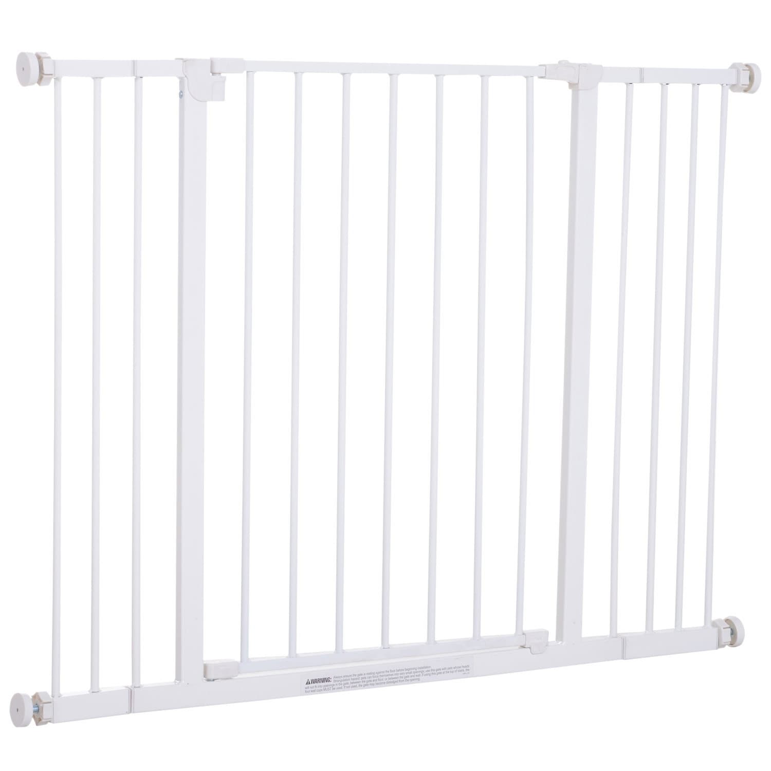 Barrière d'escalier blanche réglable 76-107 cm, protection sans perçage