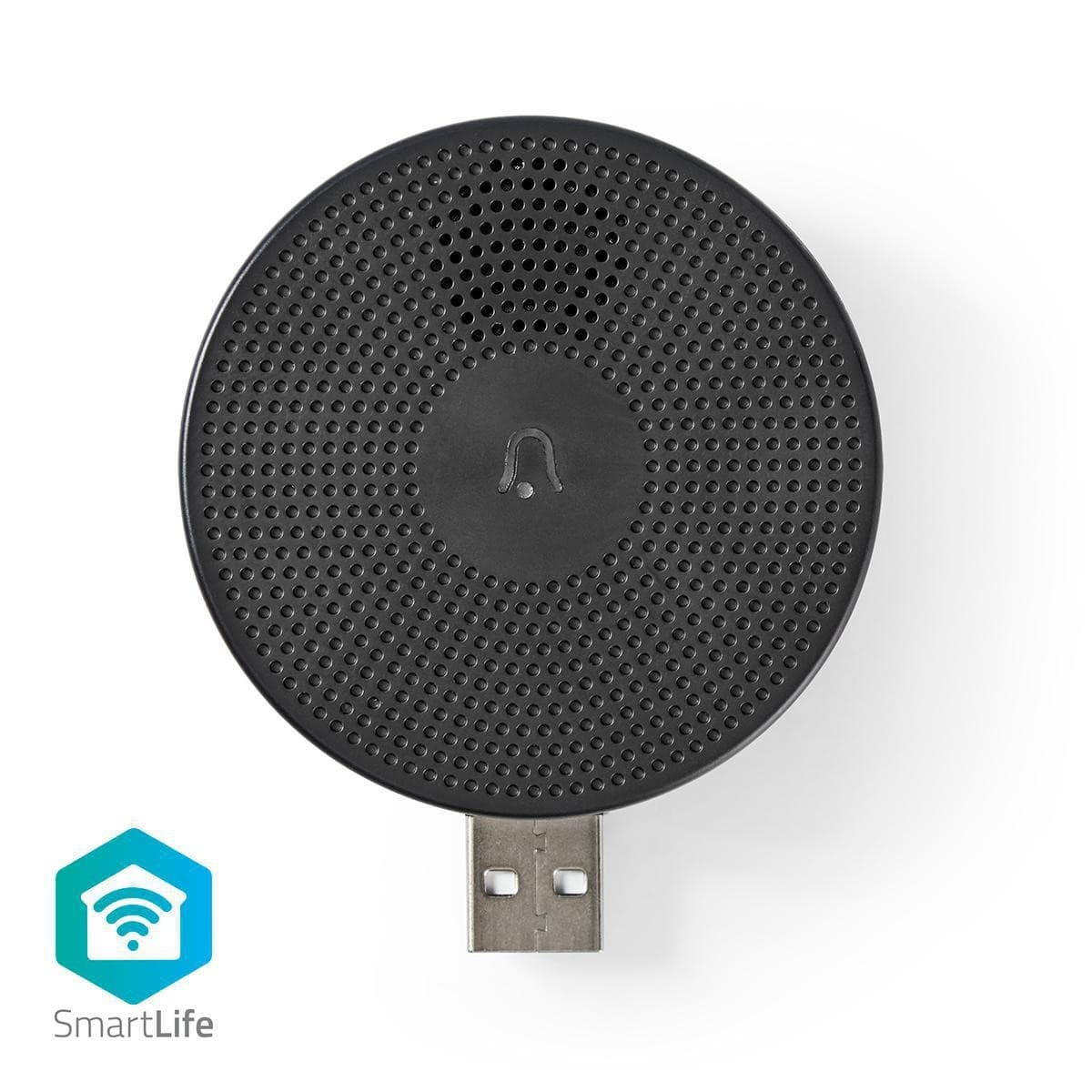 Campanello SmartLife | Wi-Fi | Accessorio per: WIFICDP10GY | Alimentazione USB | 4 suoni | 5 V DC | Volume regolabile | Nero