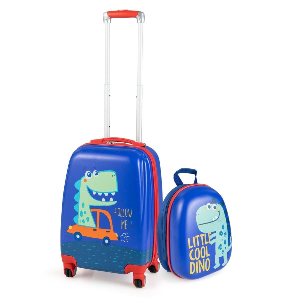 Set valigie per bambini 2 pezzi, bagaglio a mano e set zaino, blu