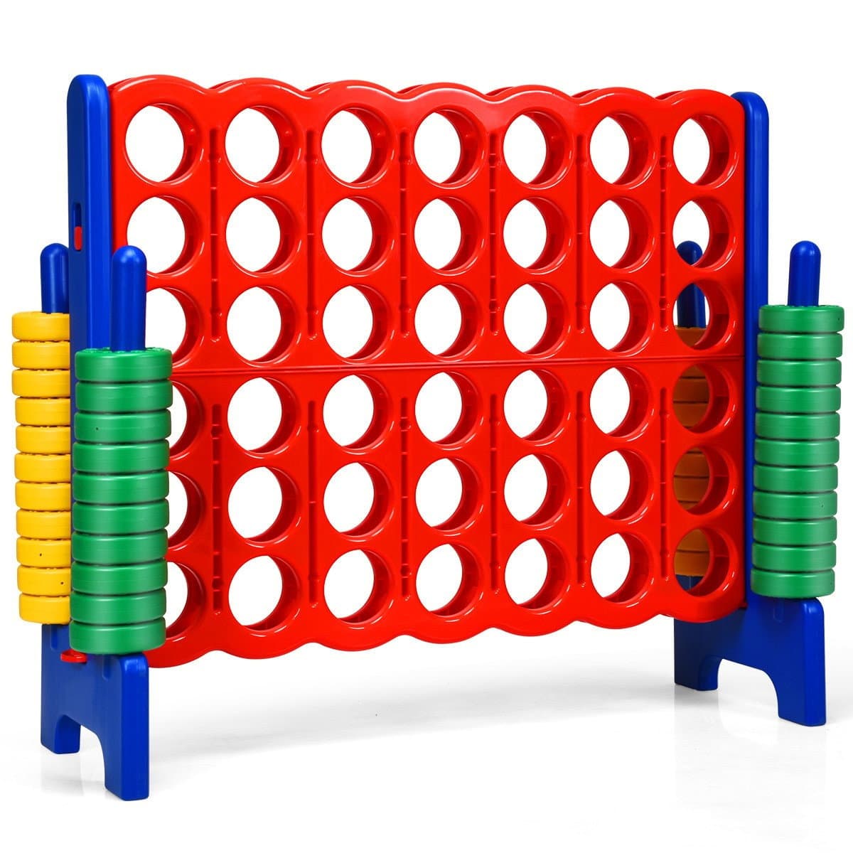 Jeu de puissance quatre, 4 victoires, jeu de quatre à la suite avec 42 anneaux géants