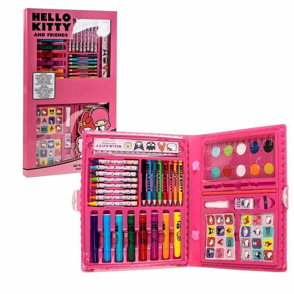 Hello Kitty Mal-Schreibwarenset für Kinder, 10-teilig