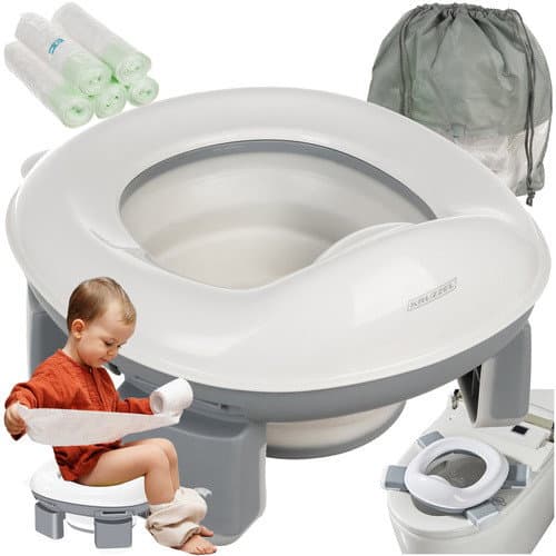 Pot de voyage pliable pour enfants – 2 en 1, facile à nettoyer