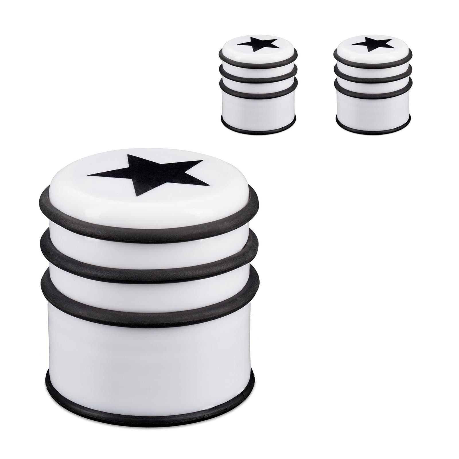 3er-Set Türstopper mit Sternmotiv