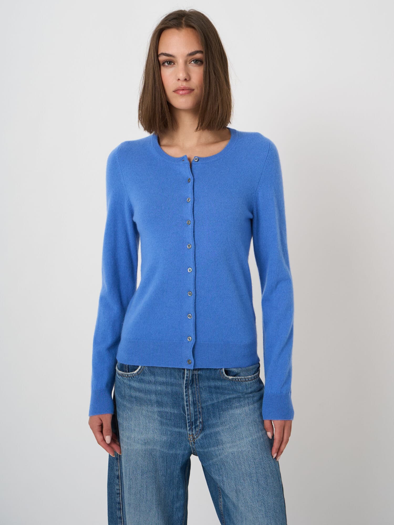 Feinstrick-Kaschmirjacke