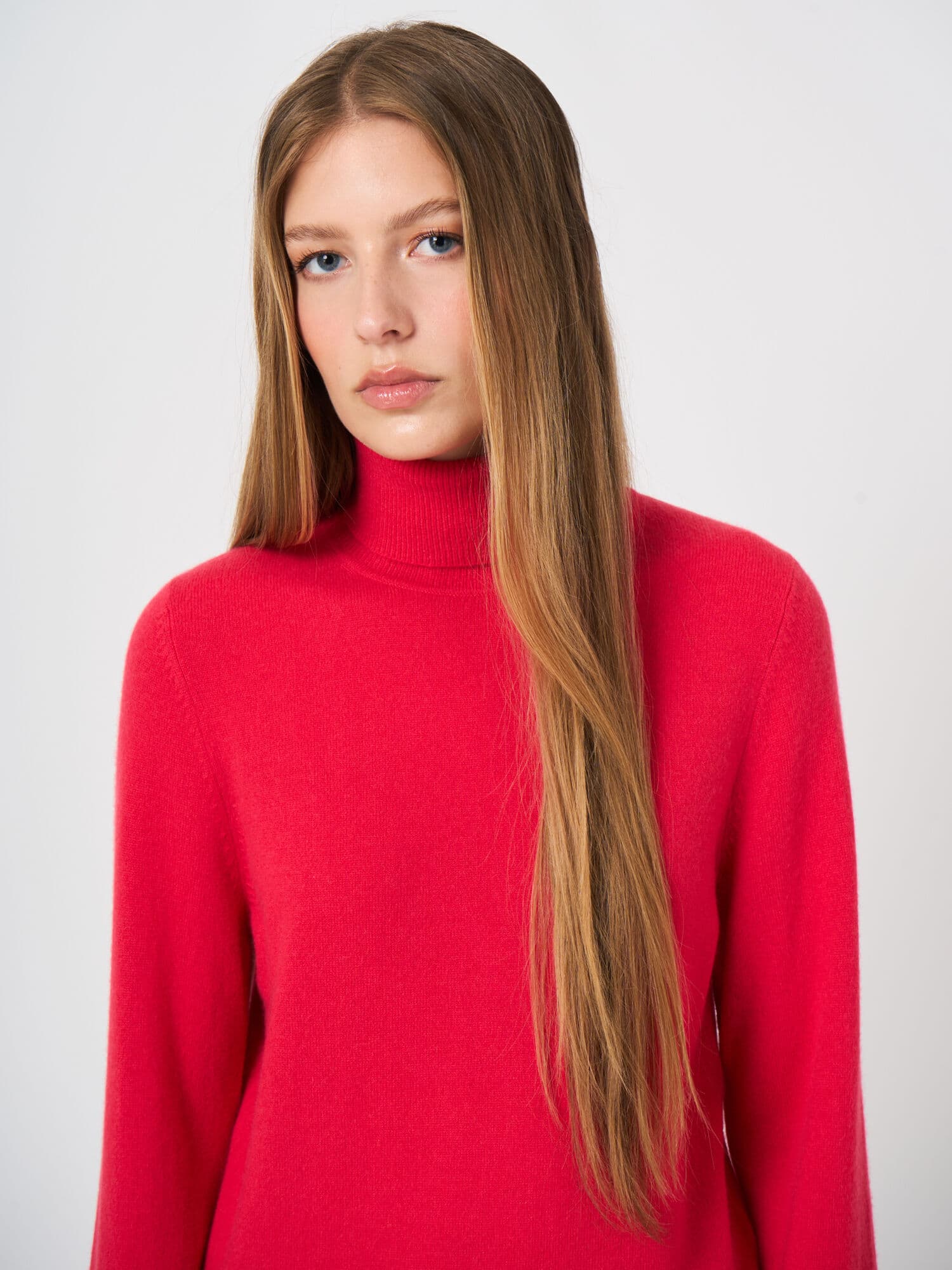 Basic Rollkragenpullover Aus Bio-Kaschmir