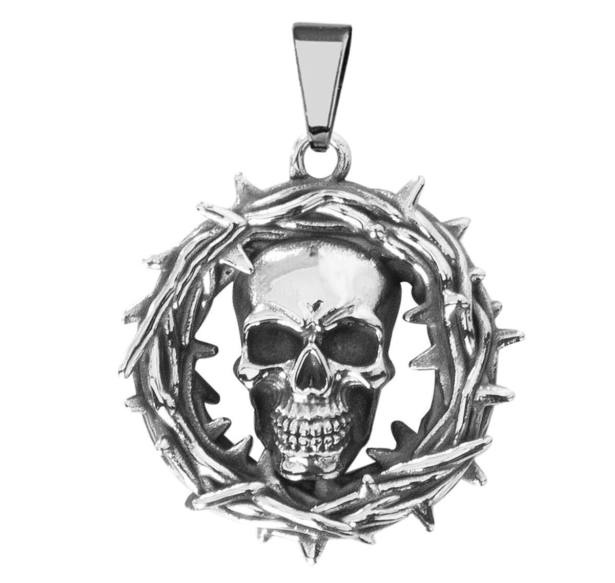 ETNOX Halsband - Skull With Thornes